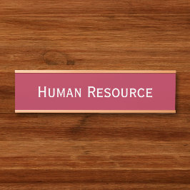 Letrero Para Puerta Nombre del departamento de oficina de Magenta mode