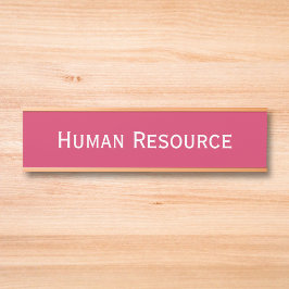 Letrero Para Puerta Nombre del departamento de oficina moderno de colo