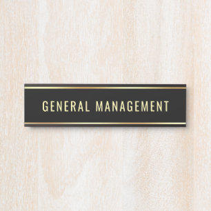 Letrero Para Puerta Nombre del Departamento del Personalizable General