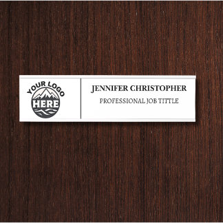 Letrero Para Puerta Nombre moderno profesional título logotipo Oficina