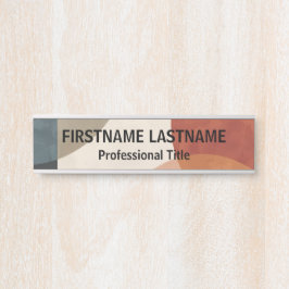 Letrero Para Puerta Nombre personalizado de Boho