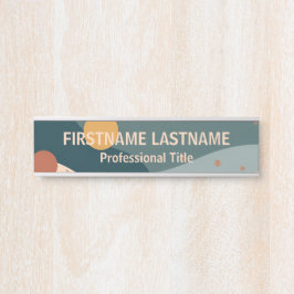 Letrero Para Puerta Nombre personalizado de Boho