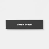 Nombre personalizado Minimalista blanco negro mode