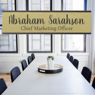 Letrero Para Puerta Oficina de Lujo: Rótulo de la puerta de la oficina