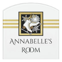 Patinaje sobre hielo negro con brillo dorado