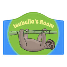 Pereza alegre lindo colgando del personalizado ver