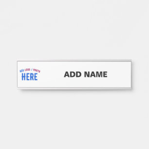 LETRERO PARA PUERTA PERSONALIZABLE MODERNO ESTILO BLANCO VERIFICADO MA