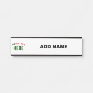 LETRERO PARA PUERTA PERSONALIZABLE MODERNO ESTILO BLANCO VERIFICADO MA