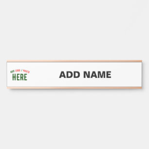 LETRERO PARA PUERTA PERSONALIZABLE MODERNO ESTILO BLANCO VERIFICADO MA