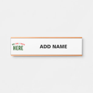 LETRERO PARA PUERTA PERSONALIZABLE MODERNO ESTILO BLANCO VERIFICADO MA
