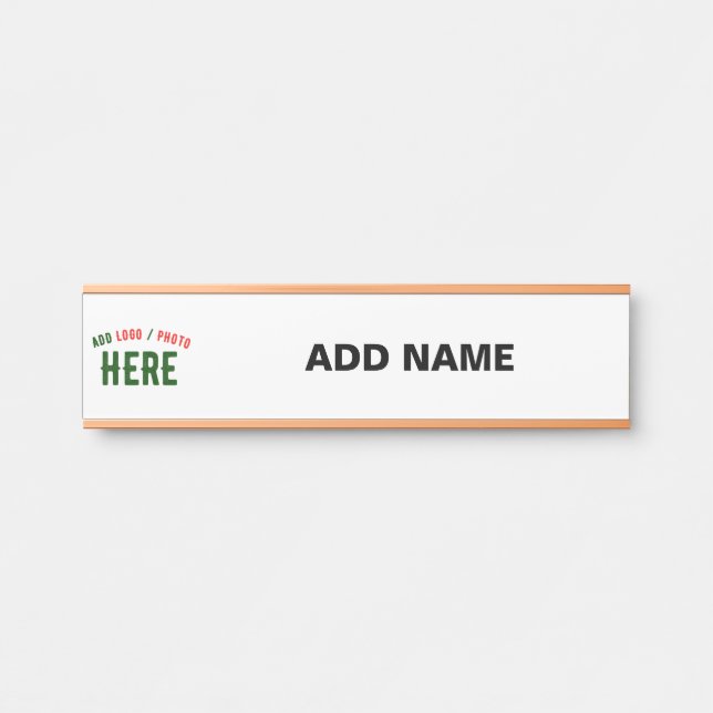 LETRERO PARA PUERTA PERSONALIZABLE MODERNO ESTILO BLANCO VERIFICADO MA (Anverso)