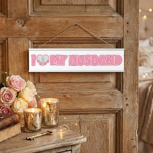 Letrero Para Puerta Personalizado Amo a mi esposo – Agregar foto del e