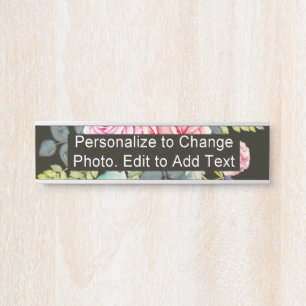 Letrero Para Puerta Personalizado Foto Material gráfico Nombre Oficina