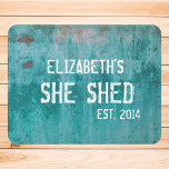 Letrero Para Puerta Personalizado Shed Vintage Antícola Azul Aspecto M<br><div class="desc">Este diseño puede ser personalizado en el área proporcionada cambiando la foto y/o el texto. O puede personalizarse eligiendo la opción de hacer clic en el personalizar y borrar o cambiar el color del fondo, agregar texto, cambiar el color o estilo del texto o eliminar el texto para un diseño...</div>