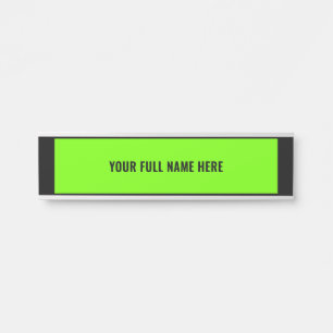 Letrero Para Puerta Personalizado Su Rótulo De Puerta De Nombre - Eleg