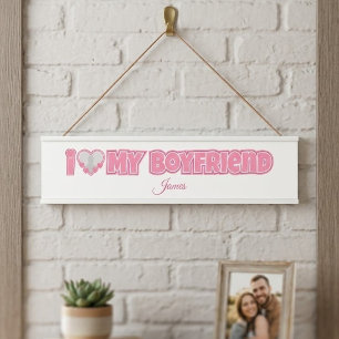 Letrero Para Puerta Personalizado Te Amo Mi Novio – Agregar Foto y Nom