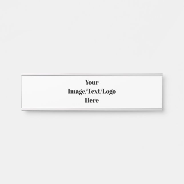 Letrero Para Puerta Personalizar o Personalizar de plantillas en blanc (Anverso)