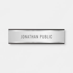 Letrero Para Puerta Plantilla de lujo elegante moderna personalizada F