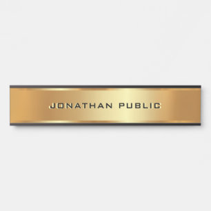 Letrero Para Puerta Plantilla de nombre de texto Personalizado elegant