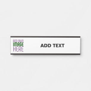 LETRERO PARA PUERTA PLANTILLA DE TEXTO DE IMAGEN BLANCA SIMPLE EDITABL