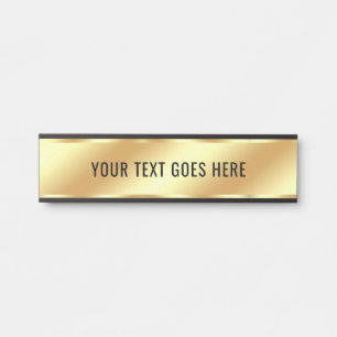Letrero Para Puerta Plantilla de texto personalizado con estilo Nombre