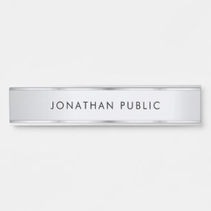 Letrero Para Puerta Plantilla minimalista moderna elegante personaliza