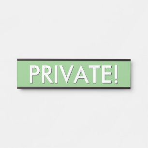 Letrero Para Puerta "¡PRIVADO!"Letrero