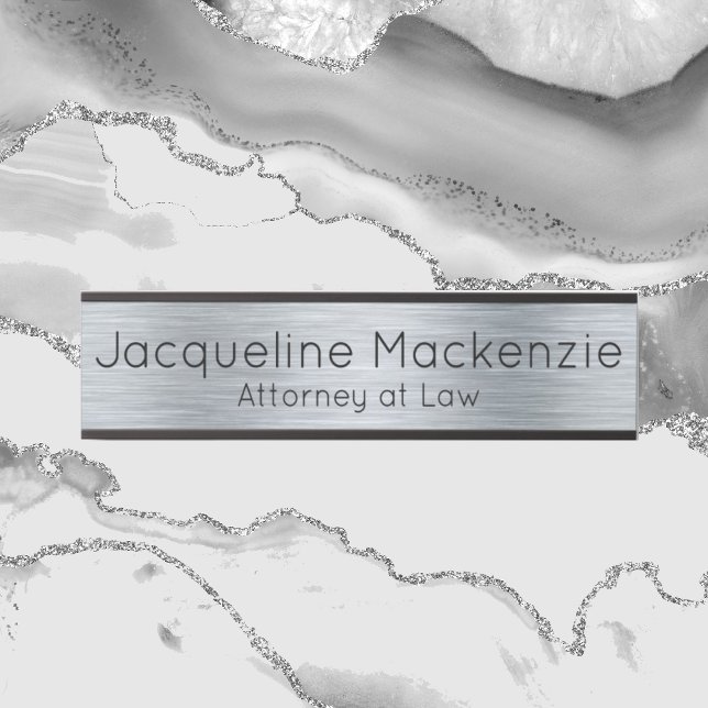 Letrero Para Puerta Procurador de Plata en Abogado (Subido por el creador)