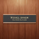 Letrero Para Puerta Profesional Moderno Oro Negro Título de Oficina (Professional Modern Black Gold Office Name Title Door Sign)
