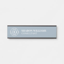 Letrero Para Puerta Professional Custom Business Logo Job Dusty Blue