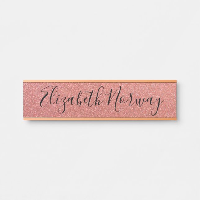 Letrero Para Puerta Purpurina (Anverso)