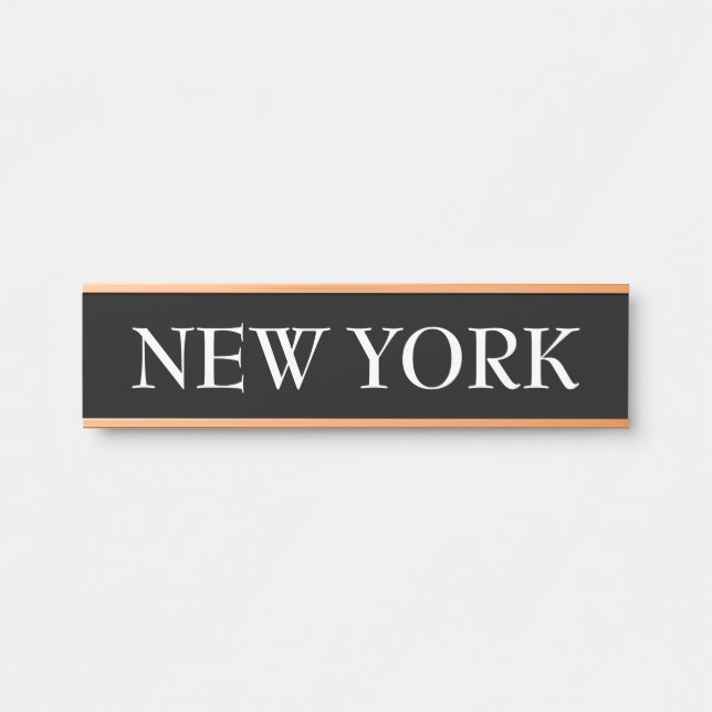 Letrero Para Puerta Reloj mundial de zona horaria (Anverso)