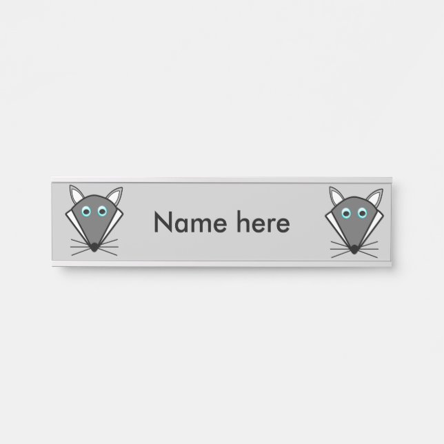 Letrero Para Puerta Rótulo colgado de Personalizado de lobo de Hallowe (Anverso)