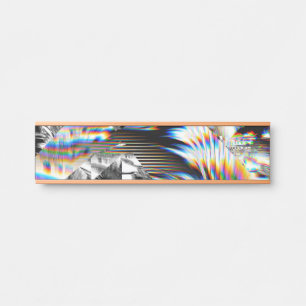 Letrero Para Puerta Rótulo de la puerta de asalto con arco iris