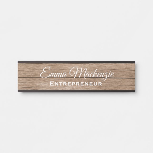 Letrero Para Puerta Rótulo de la puerta de la oficina personalizable d (Anverso)
