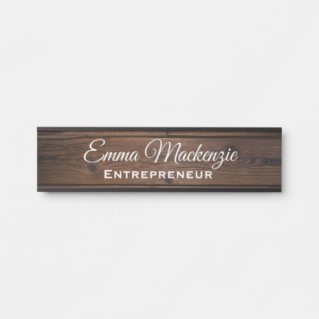Letrero Para Puerta Rótulo de la puerta de la oficina personalizable d (Anverso)