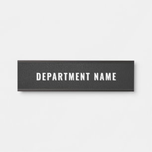 Letrero Para Puerta Rótulo de puerta con nombre de departamento simple