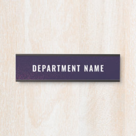 Letrero Para Puerta Rótulo de puerta de nombre de departamento