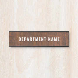 Letrero Para Puerta Rótulo de puerta de nombre de departamento