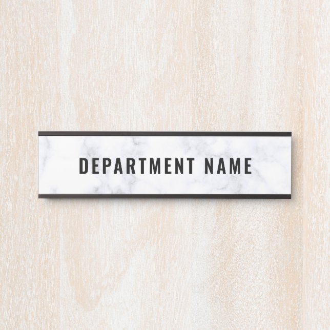 Letrero Para Puerta Rótulo de puerta de nombre de departamento (Anverso)