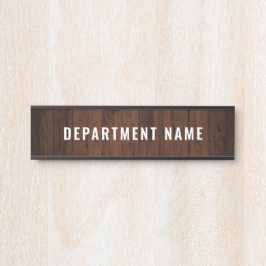 Letrero Para Puerta Rótulo de puerta de nombre de departamento