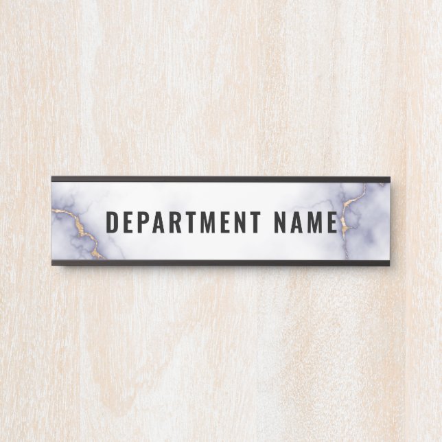 Letrero Para Puerta Rótulo de puerta de nombre de departamento (Anverso)