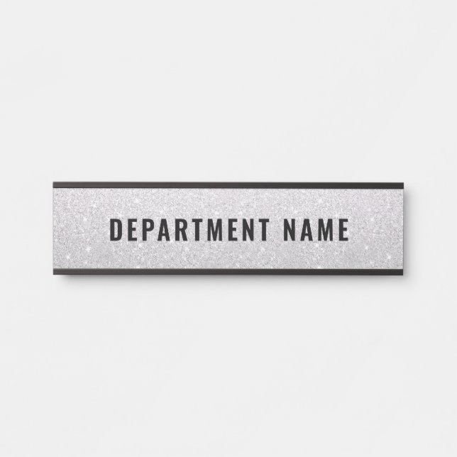 Letrero Para Puerta Rótulo de puerta de nombre de departamento (Anverso)