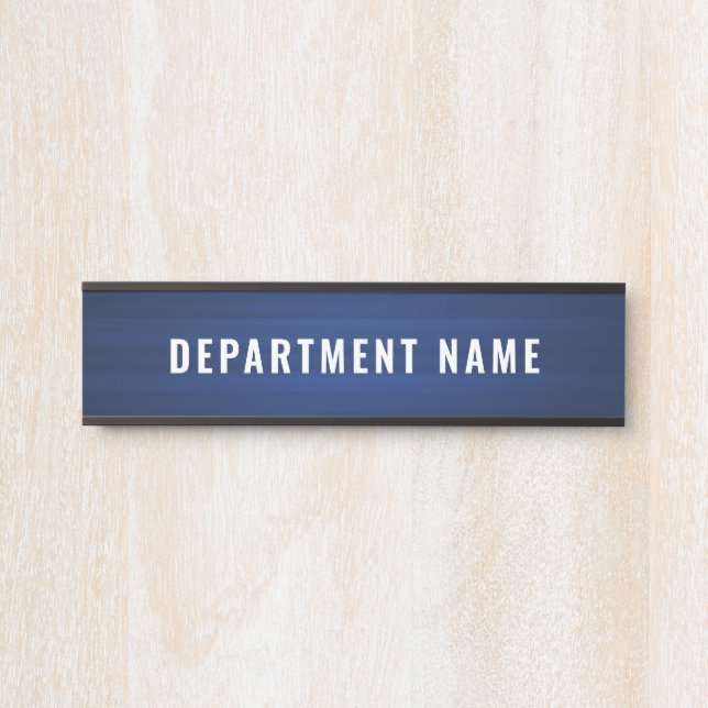 Letrero Para Puerta Rótulo de puerta de nombre de departamento (Anverso)