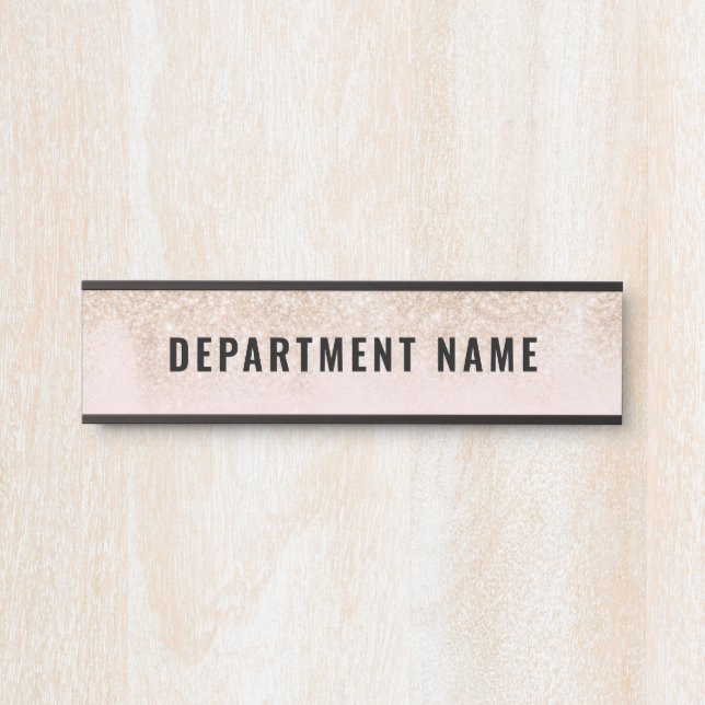 Letrero Para Puerta Rótulo de puerta de nombre de departamento (Anverso)