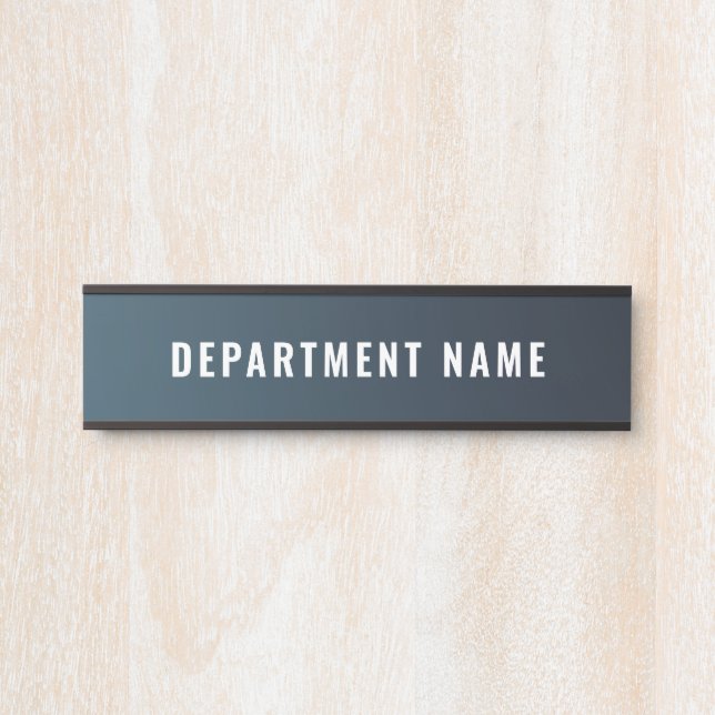 Letrero Para Puerta Rótulo de puerta de nombre de departamento (Anverso)