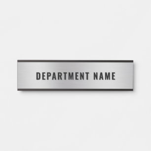 Letrero Para Puerta Rótulo de puerta de nombre de departamento simple 