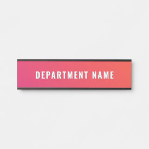 Letrero Para Puerta Rótulo de puerta de nombre de departamento simple