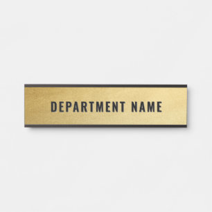 Letrero Para Puerta Rótulo de puerta de nombre de departamento simple 