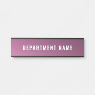 Letrero Para Puerta Rótulo de puerta de nombre de departamento simple